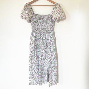 J. Crew Smocked Floral Dress - Size XS